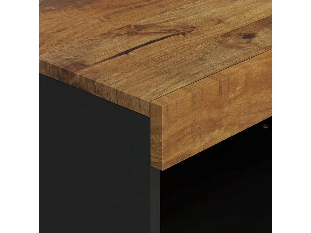 Mueble de TV madera maciza de mango 60x33x43,5 cm