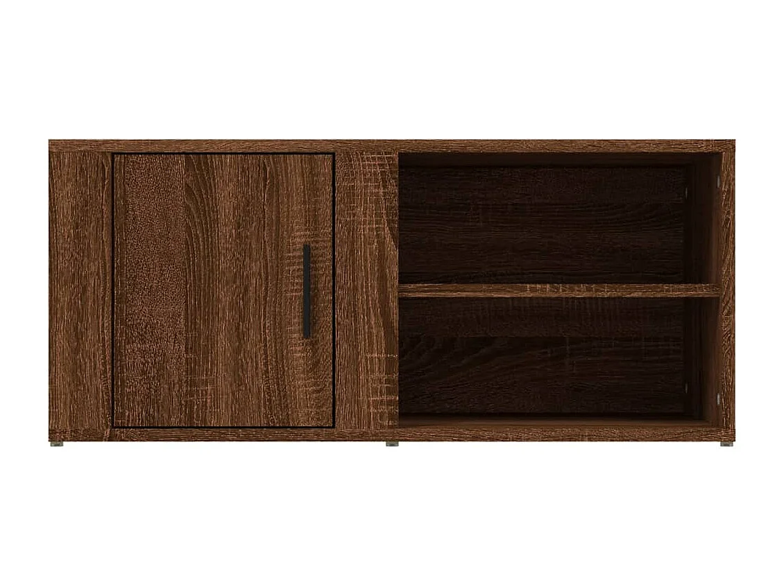 Meuble TV Chêne marron 80x31,5x36 cm Bois d'ingénierie