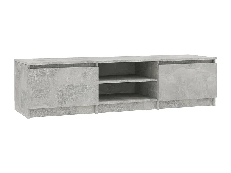 Tv-meubel 140x40x35,5 cm bewerkt hout betongrijs