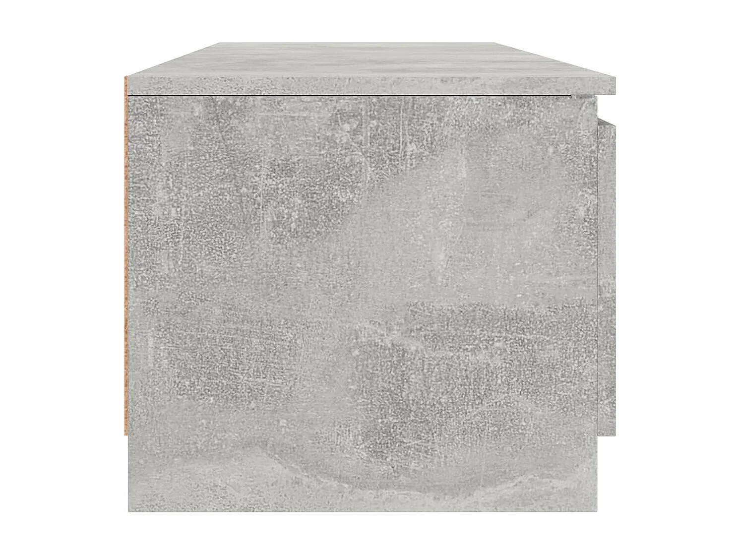 Meuble TV Gris béton 140x40x35,5 cm Aggloméré