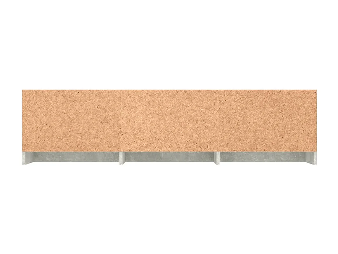 Meuble TV Gris béton 140x40x35,5 cm Aggloméré