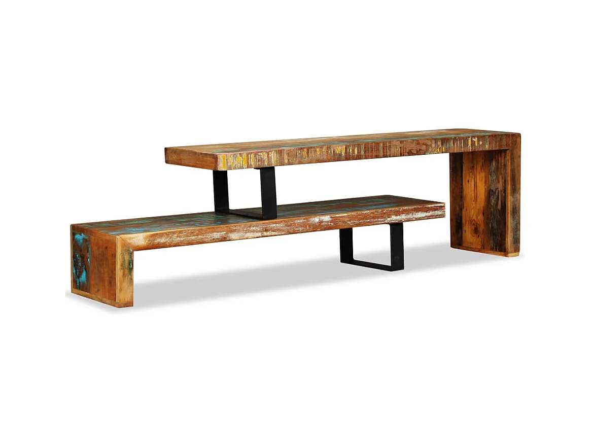 Mueble para la televisón de madera maciza reciclada