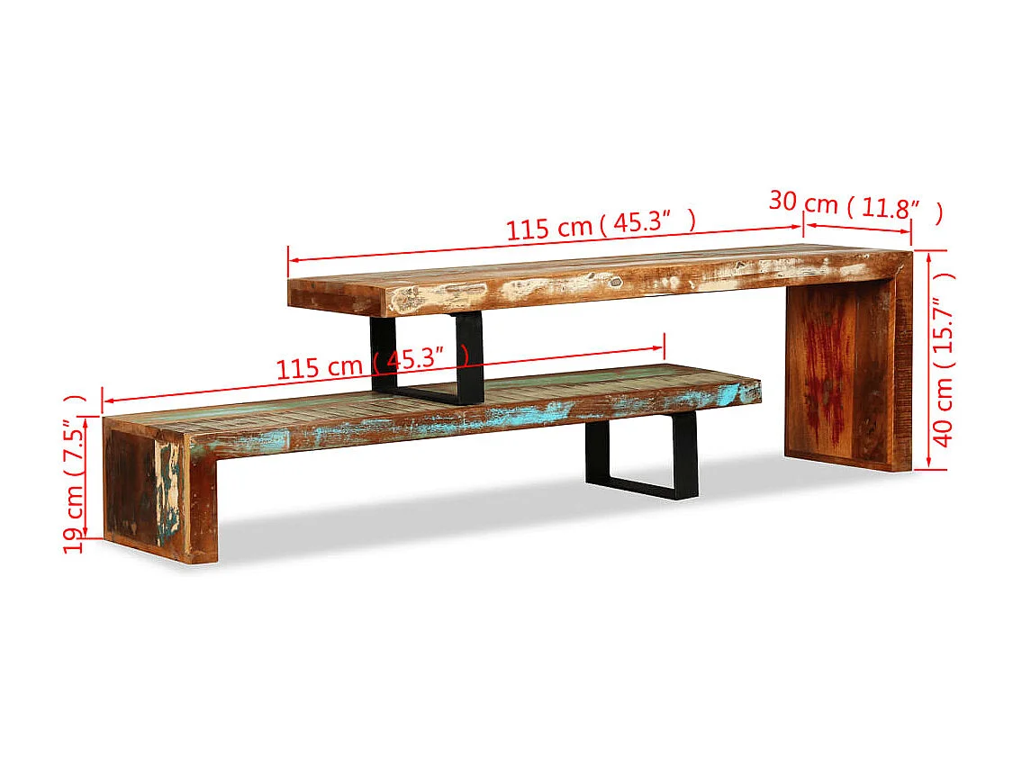 Meuble TV Bois de récupération massif