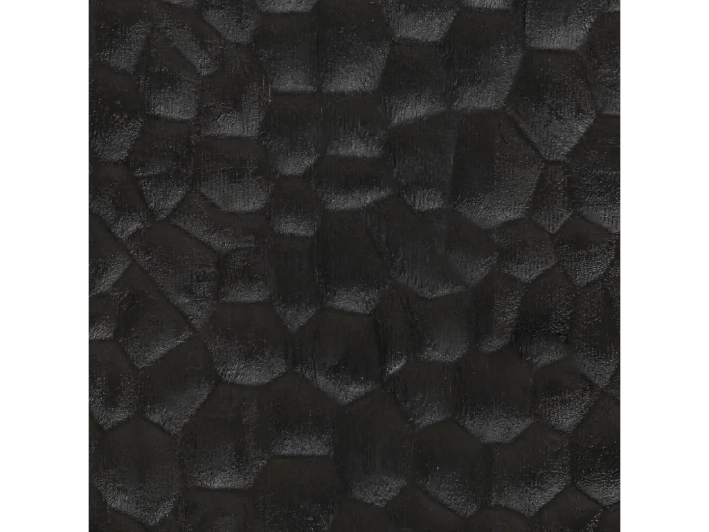 Meuble TV noir 105x33x46 cm bois massif de manguier