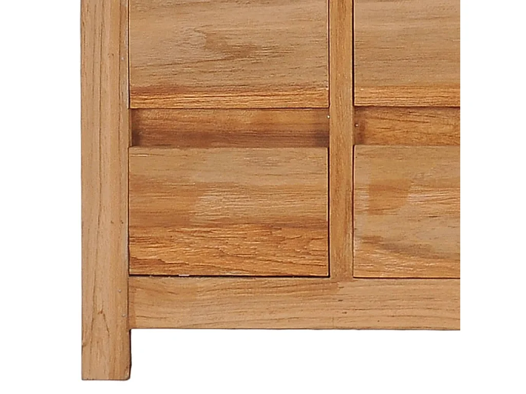 Mueble de TV de madera maciza de acacia 120x30x40 cm