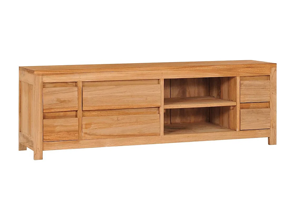 Meuble TV 120x30x40 cm Bois de teck massif