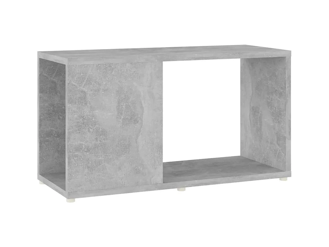 Mueble para TV aglomerado gris hormigón 60x24x32 cm