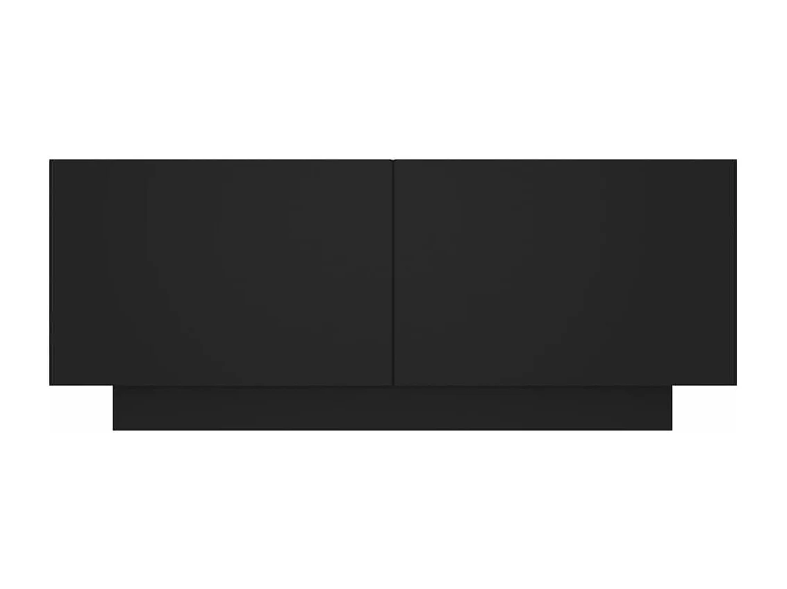 Meuble TV Noir 100x35x40 cm Aggloméré
