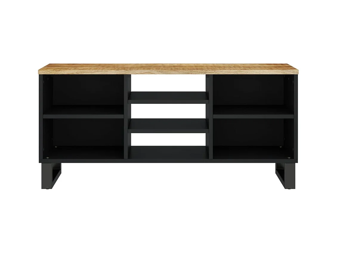 Tv-meubel 100x33x46 cm massief mangohout en bewerkt hout