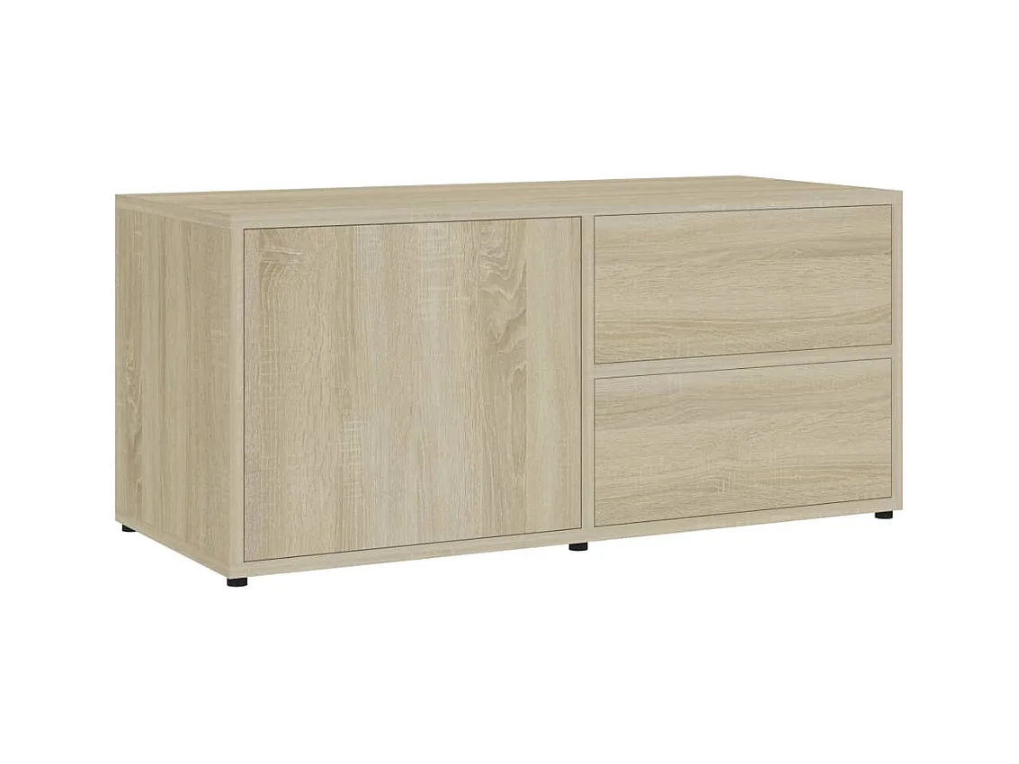 Meuble TV Chêne sonoma 80x34x36 cm Aggloméré