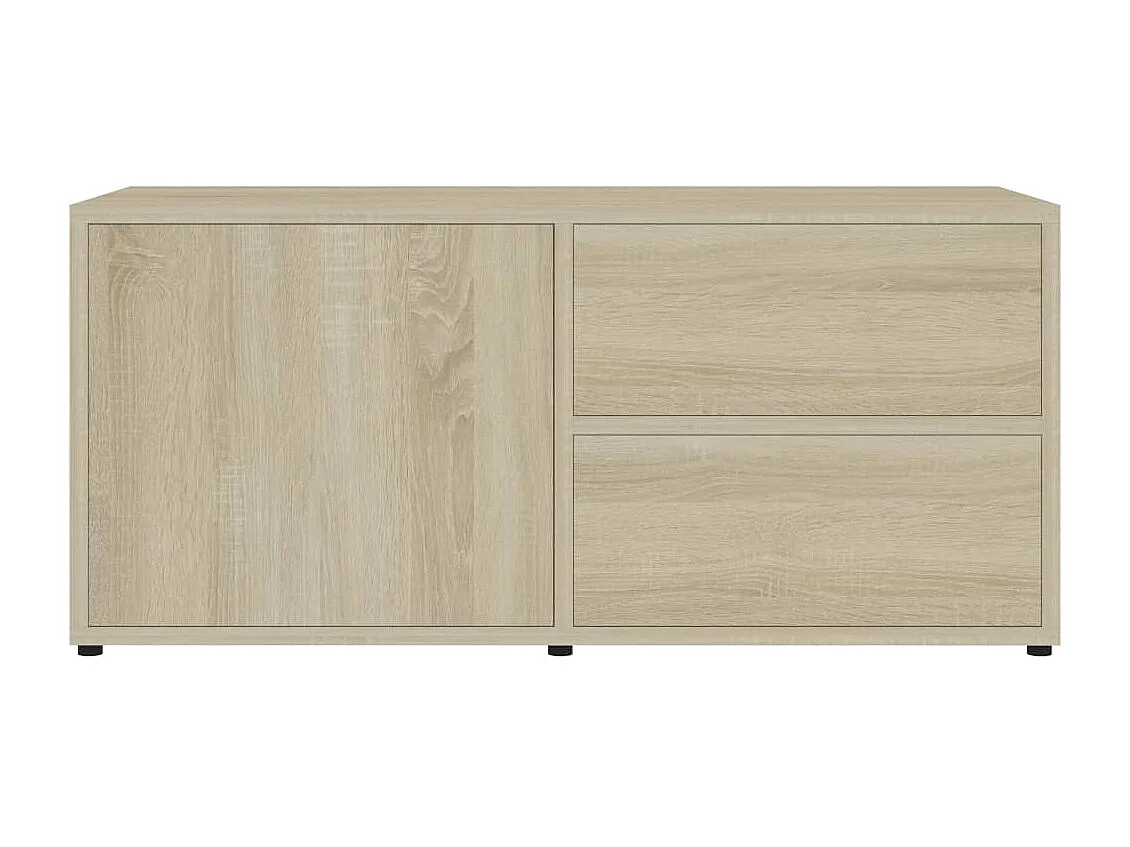 Tv-meubel 80x34x36 cm bewerkt hout sonoma eikenkleurig