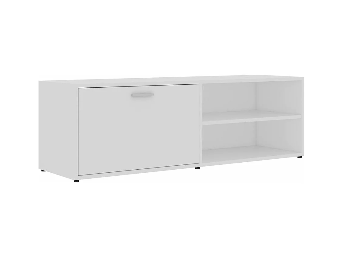 Meuble TV Blanc 120x34x37 cm Bois d'ingénierie
