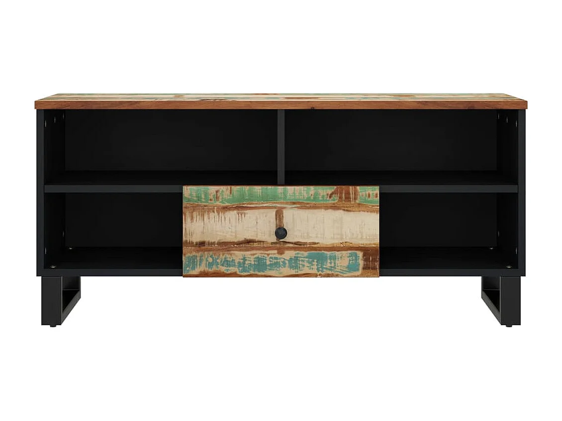 Tv-meubel 100x33x46 cm massief hout gerecycled en bewerkt hout