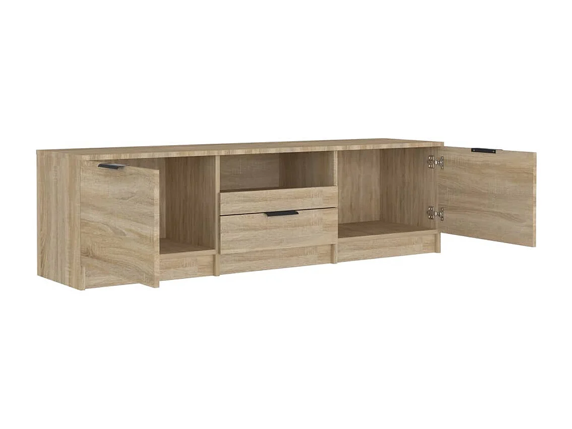 Meuble TV Chêne sonoma 140x35x40 cm Bois d'ingénierie