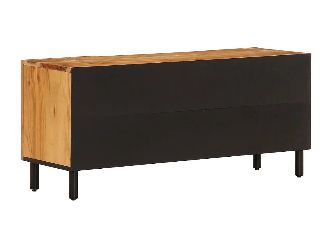 Mueble de TV madera maciza de acacia 105x33x46 cm