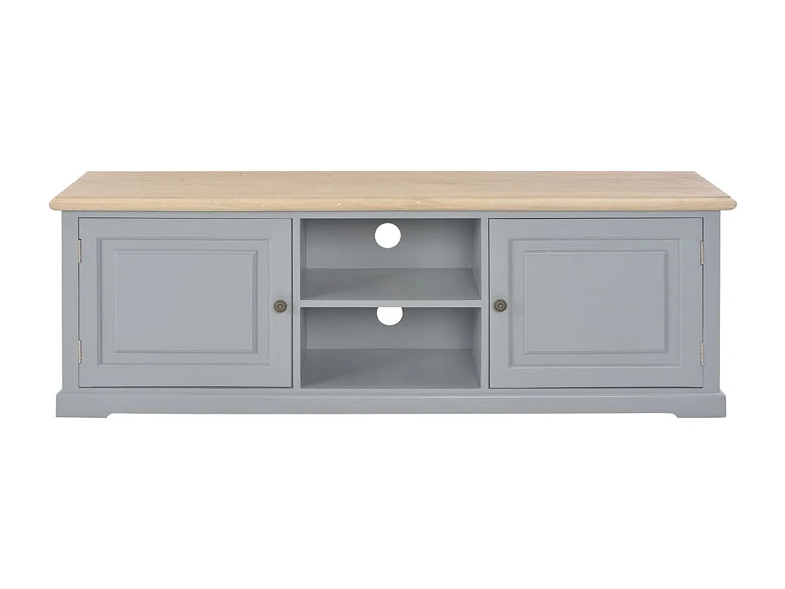 Mueble para el televisor de madera gris 120x30x40 cm
