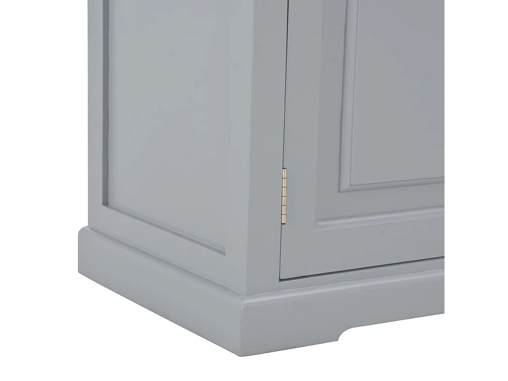 Mueble para el televisor de madera gris 120x30x40 cm