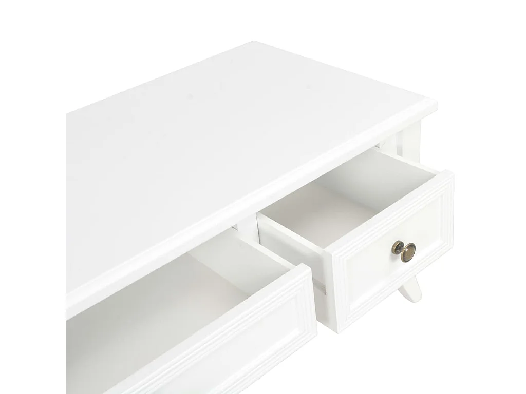 Meuble TV Blanc 100 x 35 x 35 cm Bois