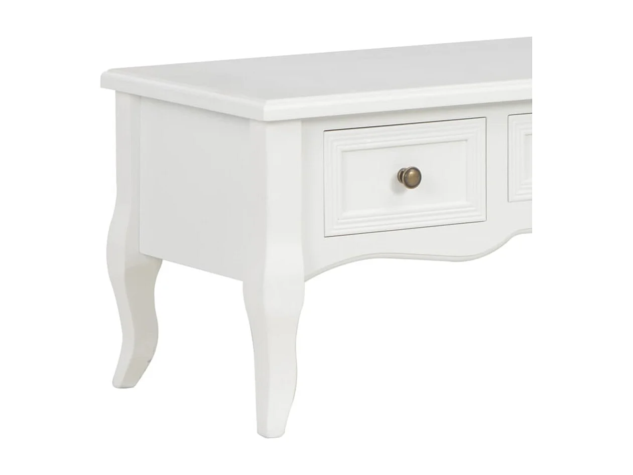 Meuble TV Blanc 100 x 35 x 35 cm Bois