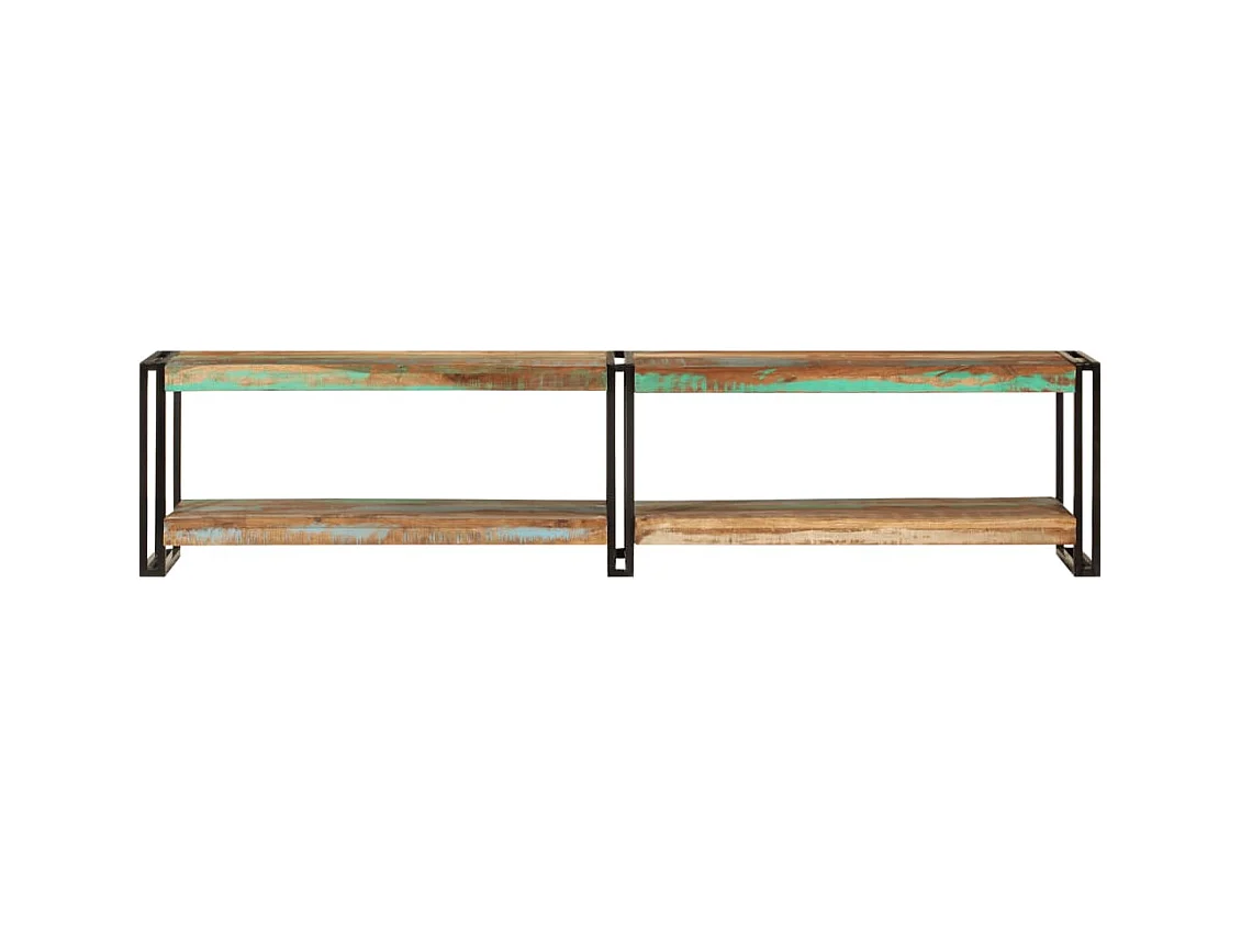 Móvel de TV 180x30x40 cm madeira recuperada maciça