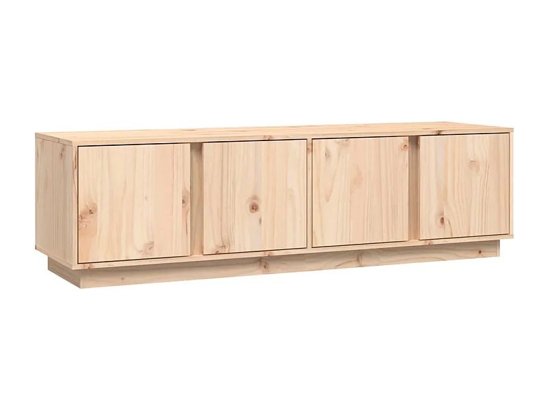 Mueble de TV de madera maciza de pino 140x40x40 cm