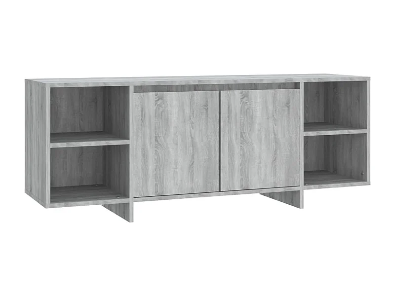 Mueble de TV madera de ingeniería gris Sonoma 130x35x50 cm