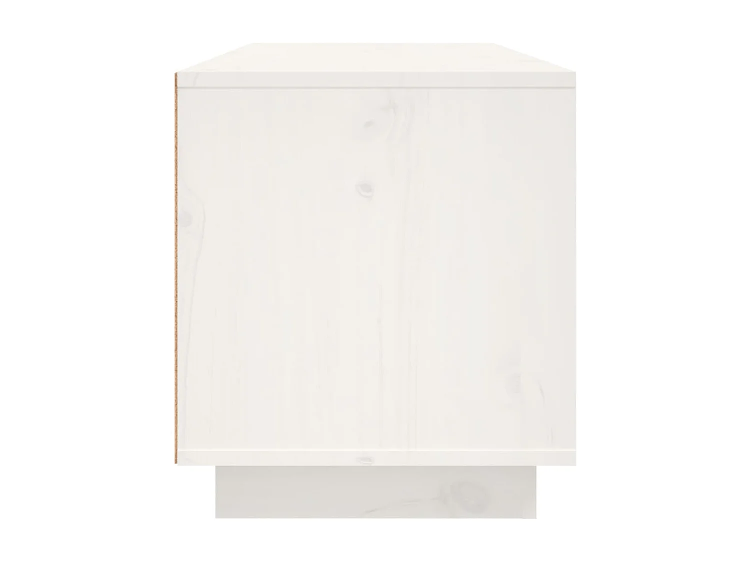 Móvel de TV 80x35x40,5 cm madeira de pinho maciça branco