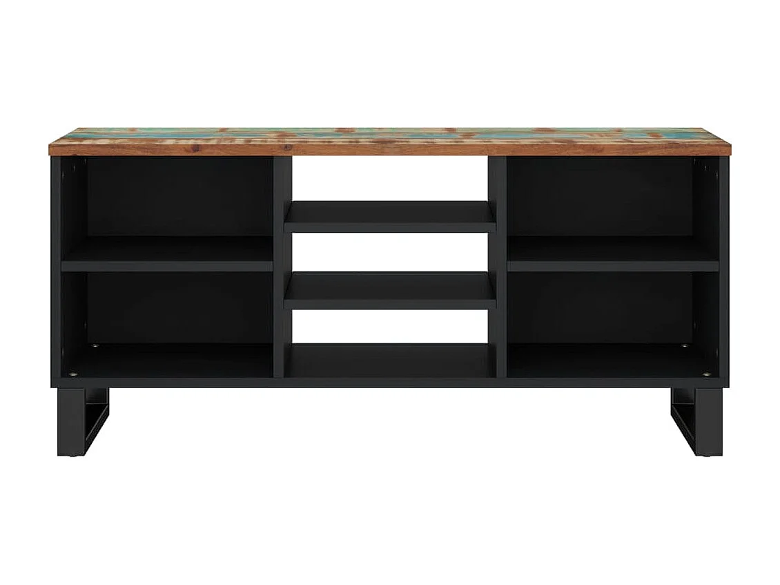 Meuble TV 100x33x46 cm bois de récupération et d'ingénierie