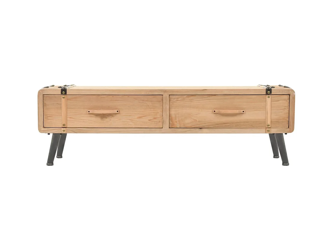 Meuble TV Bois de sapin massif 120 x 33 x 35 cm