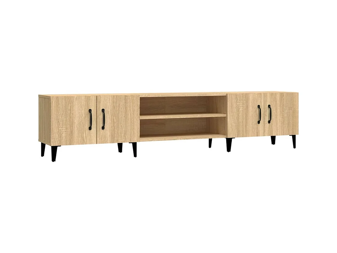 Meubles TV chêne sonoma 180x31,5x40 cm bois d'ingénierie