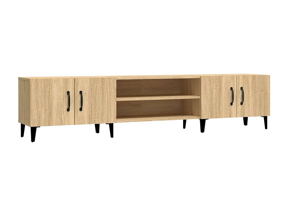 Meubles TV chêne sonoma 180x31,5x40 cm bois d'ingénierie
