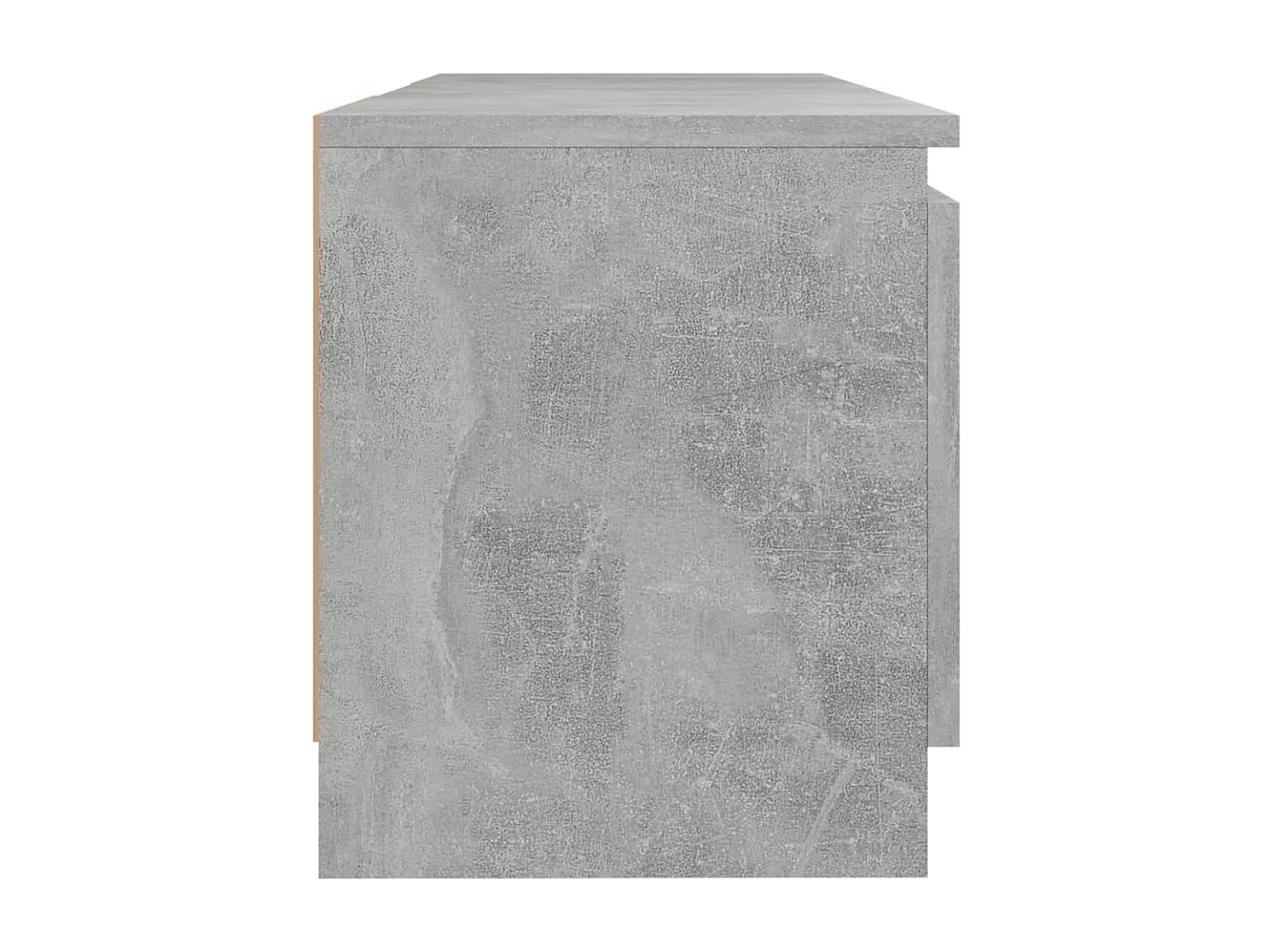 Meuble TV avec lumières LED gris béton 120x30x35,5 cm