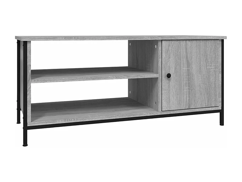 Tv-meubel 100x40x45 cm bewerkt hout grijs sonoma eikenkleurig