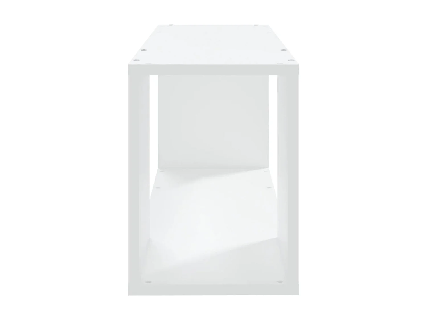Meuble TV Blanc 80x24x32 cm Aggloméré