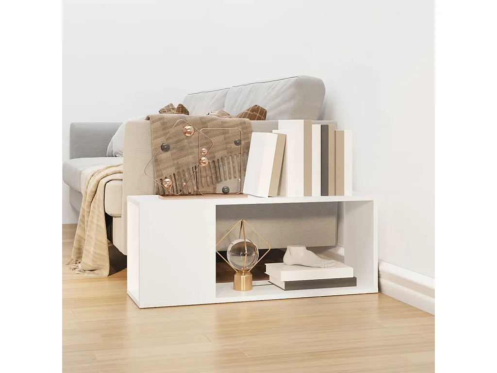 Tv-meubel 80x24x32 cm bewerkt hout wit