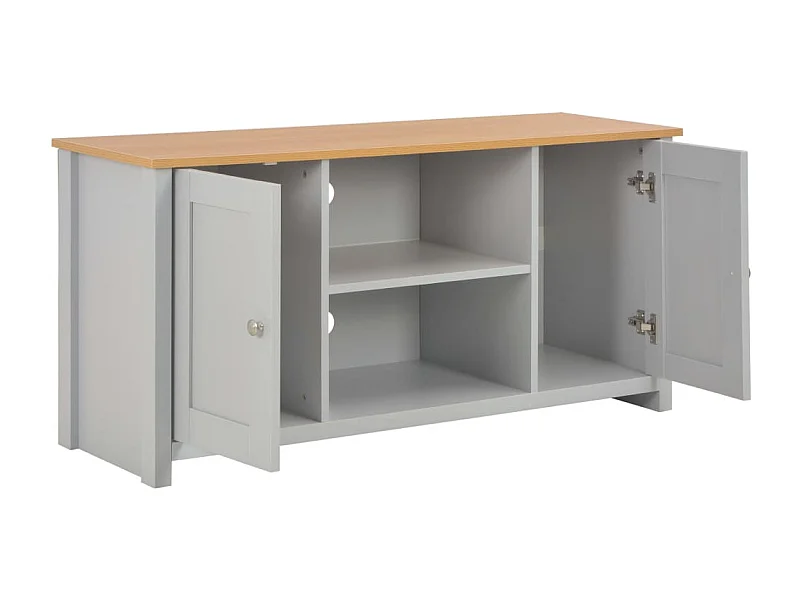 Meuble TV Gris 120x39x58 cm