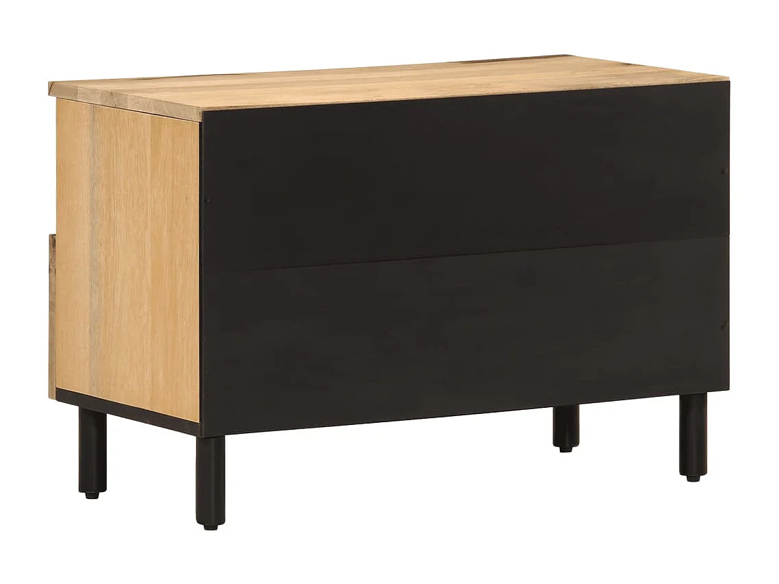 Meuble TV 70x33x46 cm Bois massif de manguier