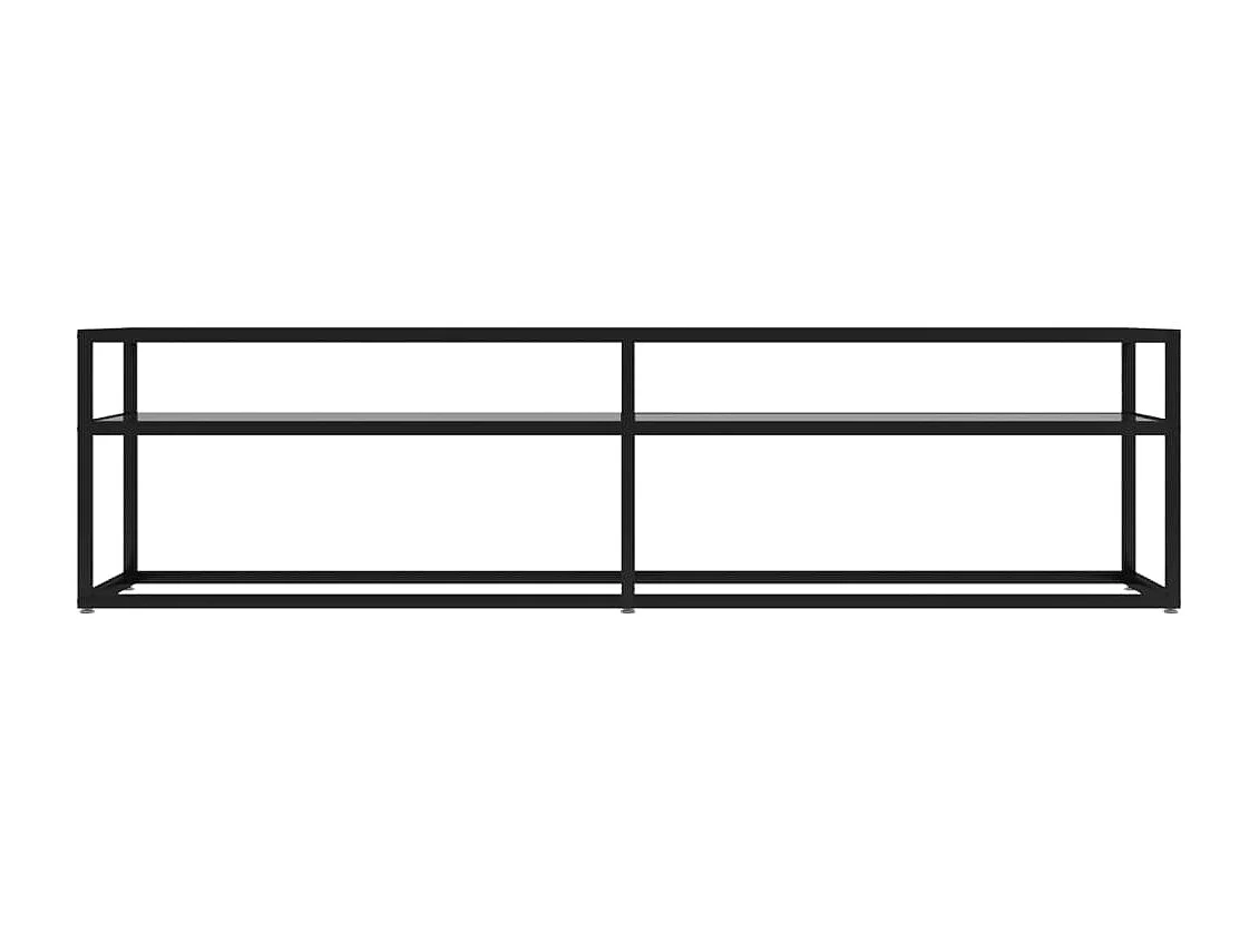Tv-meubel 160x40x40,5 cm gehard glas transparant