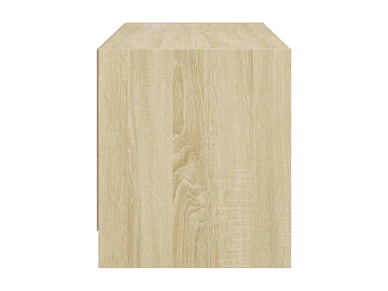 Móvel de TV c/ portas de vidro 68x37x42 cm carvalho sonoma