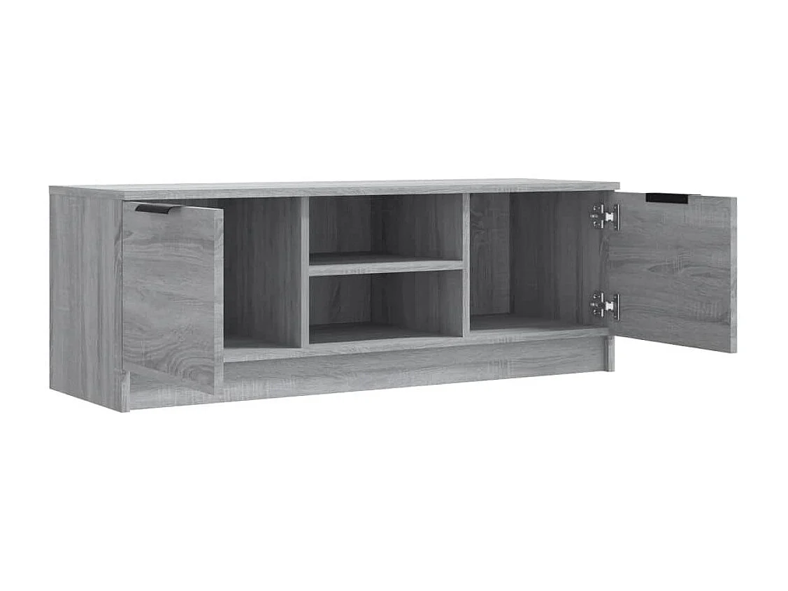 Meuble TV Sonoma gris 102x35x36,5 cm Bois d'ingénierie