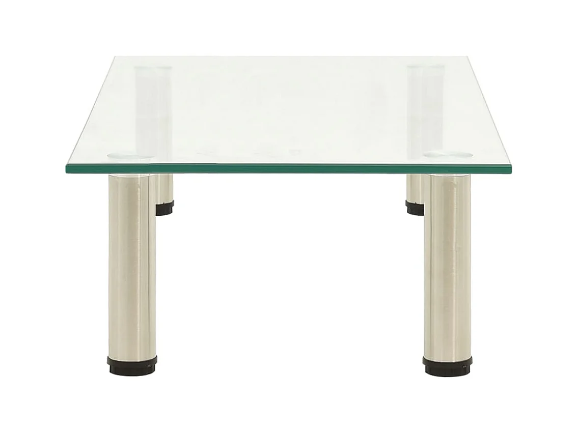 Mueble para TV de vidrio templado transparente 60x35x17 cm