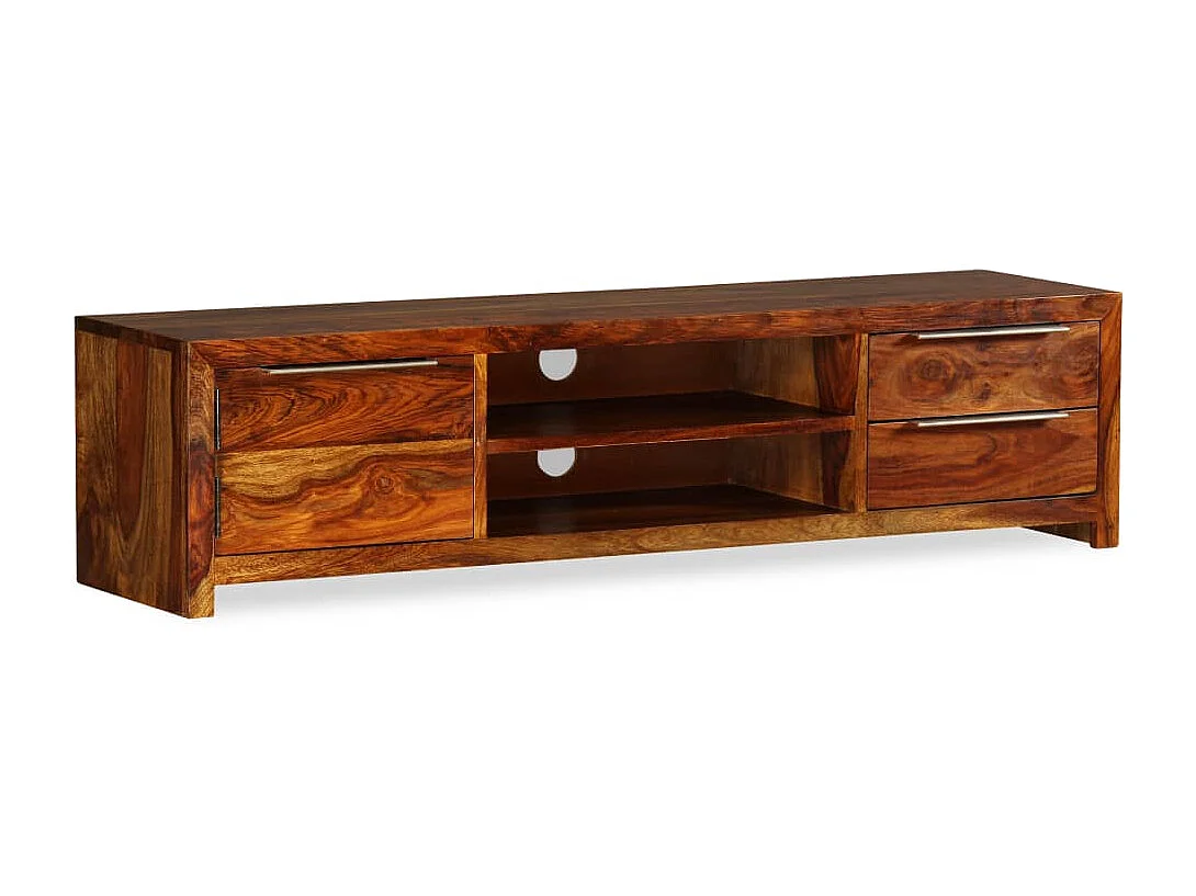 Mueble para TV 120x30x30 cm madera maciza de sheesham