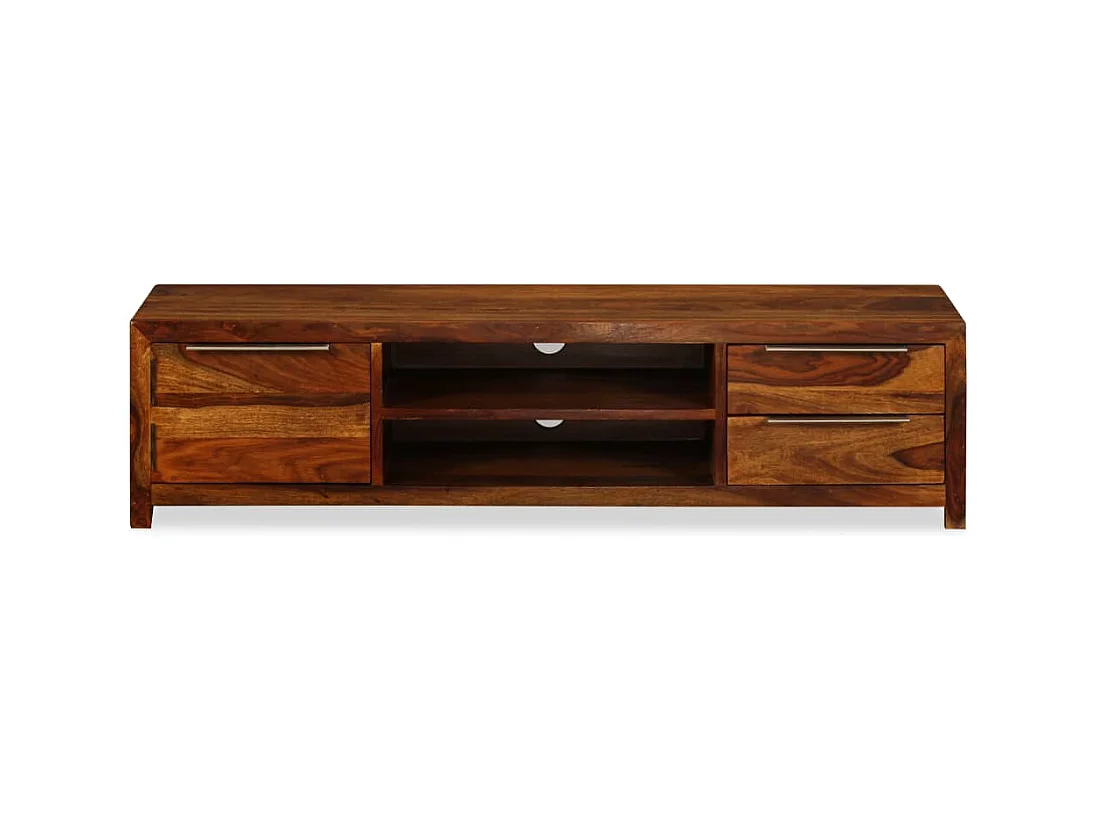 Meuble TV Bois massif de Sesham 120 x 30 x 30 cm
