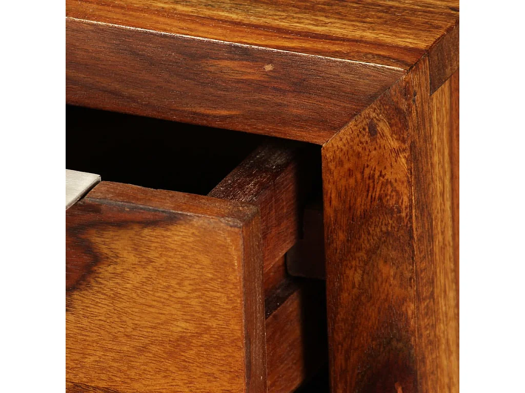 Meuble TV Bois massif de Sesham 120 x 30 x 30 cm