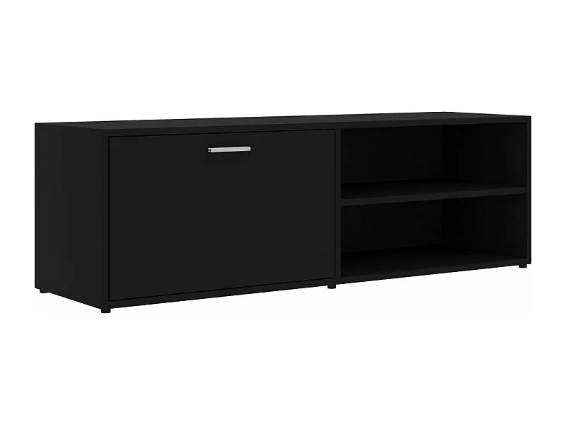 Móvel de TV 120x34x37 cm contraplacado preto