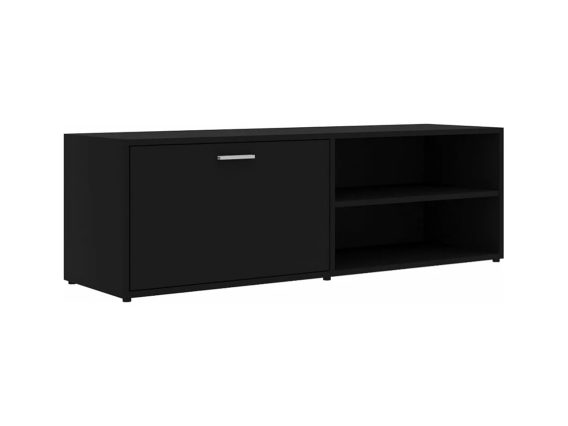 Meuble TV Noir 120x34x37 cm Aggloméré