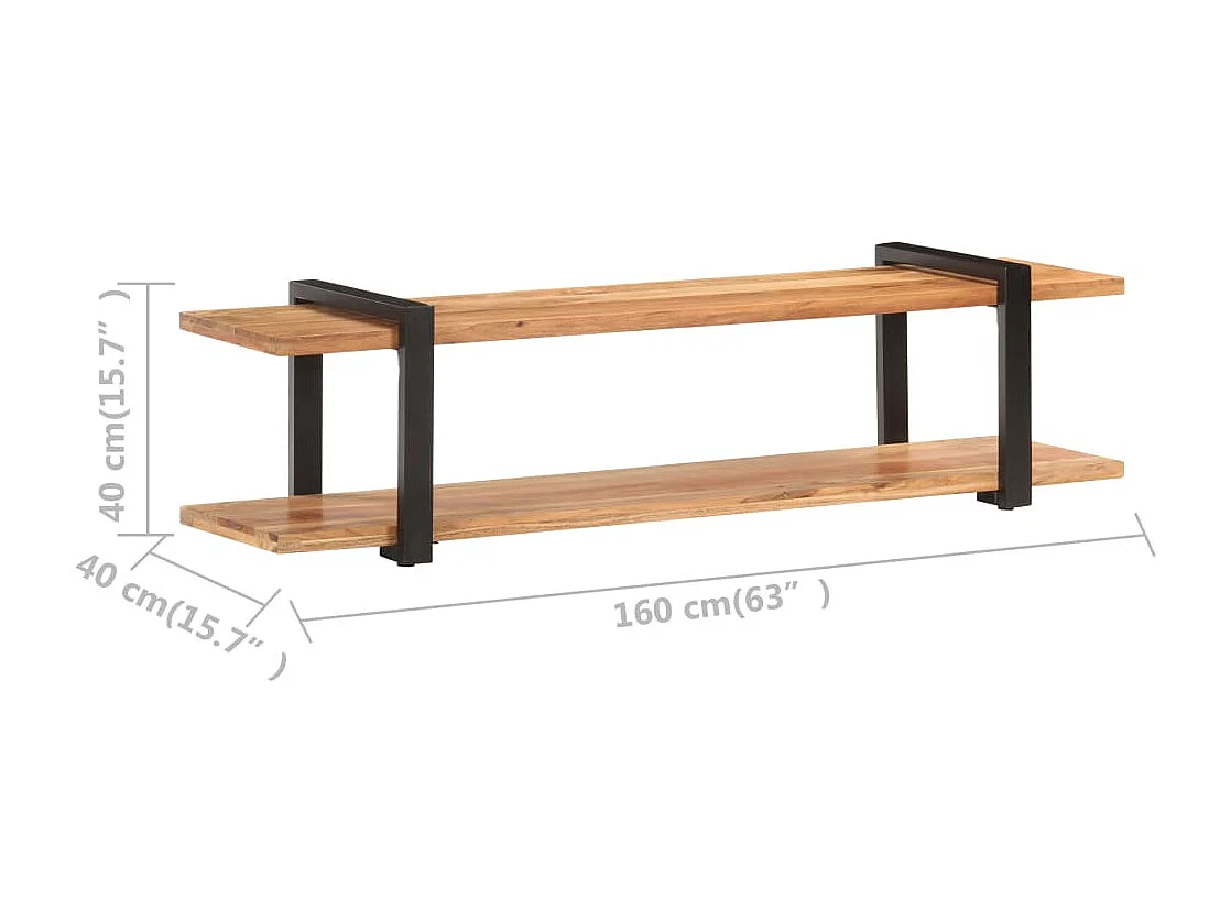 Meuble TV 160x40x40 cm Bois d'acacia massif