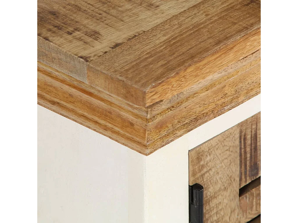 Móvel de TV 118x30x40 cm madeira de mangueira maciça