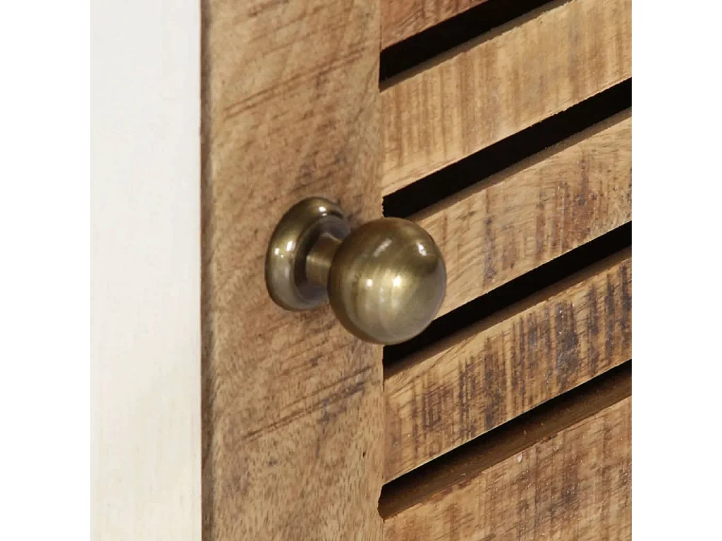 Móvel de TV 118x30x40 cm madeira de mangueira maciça