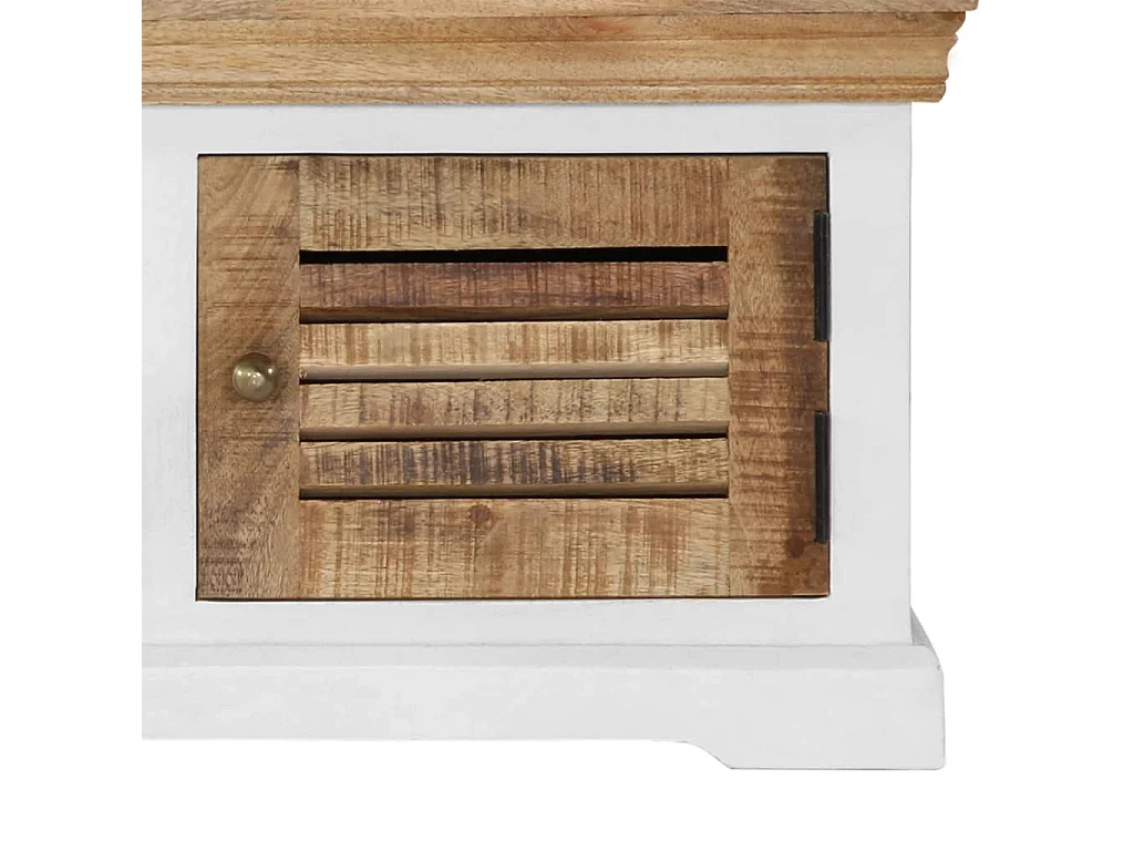 Móvel de TV 118x30x40 cm madeira de mangueira maciça